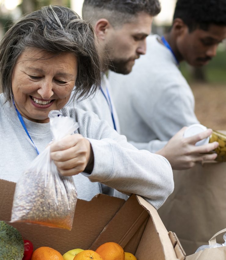 close-up-people-with-food-donations